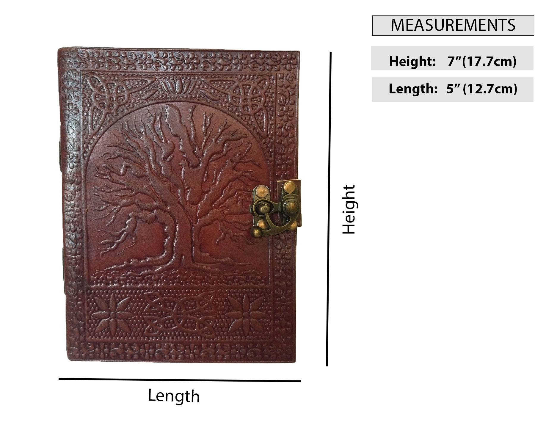 Handmade Vintage Leather Tree Of Life Journal Travel Diary Writing Gift